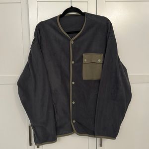 Oversized fleece jacket